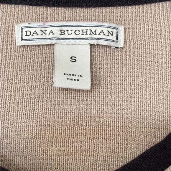 Dana Buchman beige sweater with black accent, S - Picture 6 of 7